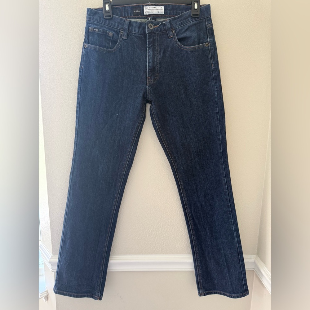 RVCA | Dark Indigo Straight Jeans | Men’s 31